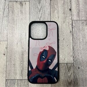 Deadpool Themed Phone Case - Black and Red